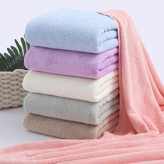 Khăn Tắm Khăn Gội Đầu Khăn Lau Mặt Dùng Cho Gia Đình Spa Khách Sạn,Thấm Hút Không Ra Màu 70x140cm