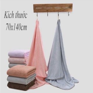 Khăn Tắm Khăn Gội Đầu Khăn Lau Mặt Dùng Cho Gia Đình Spa Khách Sạn,Thấm Hút Không Ra Màu 70x140cm