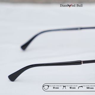 Mắt Kính Râm Mát Nam Nữ Thời Trang Diamond Bull Store Dáng Vuông Gọng Nhựa Mắt Râm Chống Tia UV 23-2502C1