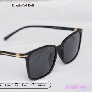 Mắt Kính Râm Mát Nam Nữ Thời Trang Diamond Bull Store Dáng Vuông Gọng Nhựa Mắt Râm Chống Tia UV 14-tr3941MĐ