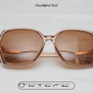 Mắt Kính Râm Mát Nam Nữ Thời Trang Diamond Bull Store Dáng Vuông Gọng Nhựa Mắt Râm Chống Tia UV 19-232-MT