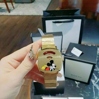 HOT SALE: ĐỒNG HỒ SIÊU CẤP GU CII MẶT MICKEY DÂY THÉP 1
