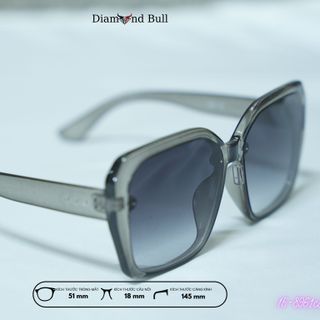 Mắt Kính Râm Mát Nam Nữ Thời Trang Diamond Bull Store Dáng Vuông Gọng Nhựa Mắt Râm Chống Tia UV 15-8961c3MX