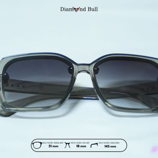 Mắt Kính Râm Mát Nam Nữ Thời Trang Diamond Bull Store Dáng Vuông Gọng Nhựa Mắt Râm Chống Tia UV 15-8961c3MX