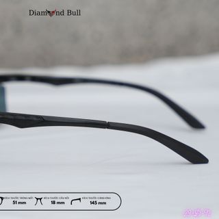 Mắt Kính Râm Mát Nam Nữ Thời Trang Diamond Bull Store Dáng Thể Thao Gọng Nhôm Mắt Râm Chống Tia UV 29-Đ-N