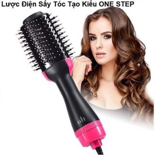 Lược uốn cúp kiêm máy sấy khí tạo phồng đa năng 3in1 - Lược chải tóc tròn xoay 360 độ