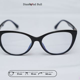 Kính Mắt Thời Trang Nam Nữ Diamond Bull Store Gọng Nhựa Chống Ánh Sáng Xanh Tia UV 37-Đ-N