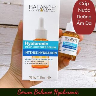 Serum Balance Active Formula Cấp Nước Dưỡng Ẩm Da Hyaluronic Deep Moisture Serum 30ml