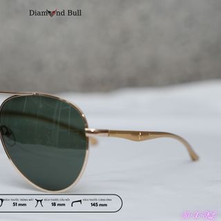 Kính Râm Mát Nam Nữ Thời Trang Diamond Bull Store Dáng Tròn Gọng Kim Loại Mắt Râm Chống Tia UV 30-X-KL