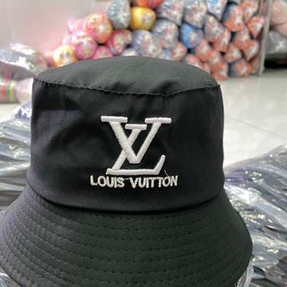 Nón bucket thêu chữ louis vuit ton NV