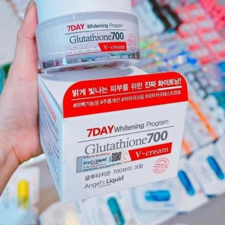 Kem Dưỡng Trắng Da Angel's Liquid Tone Up Whitening Program Glutathione 700 V-Cream 50ml