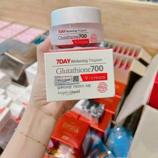 Kem Dưỡng Trắng Da Angel's Liquid Tone Up Whitening Program Glutathione 700 V-Cream 50ml