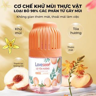 Lọ tỏa hương Loveseed sáp thơm phòng thế hệ mới 60 ngày, dung tích 200ml, hương thơm tự nhiên
