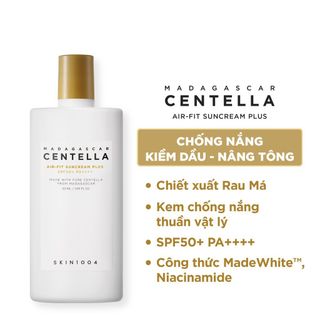 Kem Chống Nắng Lành Tính Dành Cho Da Nhạy Cảm Skin1004 Madagascar Centella Air-Fit Suncream Plus SPF50+ PA++++ 50m