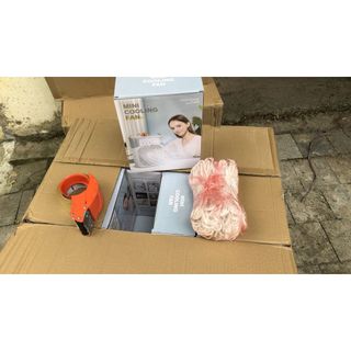 Quạt điều hoà để bàn mini, quạt hơi nước để bàn 3 chế độ gió bình chứa nước 600ml