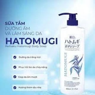 SỮA TẮM DƯỠNG ẨM VÀ LÀM SÁNG DA HATOMUGI 800ml