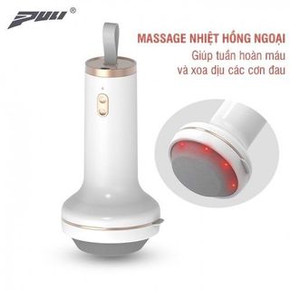 Máy đánh mỡ bụng cầm tay không dây pin sạc Puli PL-670 - Còn giảm đau nhức, giãn cơ, tăng tuần hoàn máu toàn thân với 8 đầu thay thế