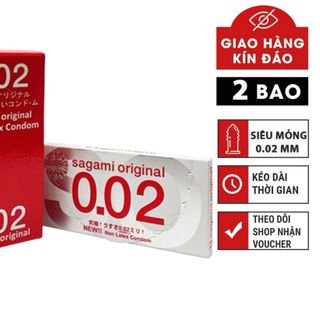 ￼Bao cao su Sagami Original 0.02 mm, bcs 002 mm siêu mỏng chống xuất tinh sớm kéo dài thời gian giá sỉ