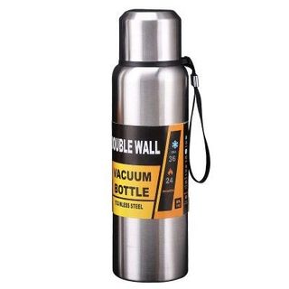 Bình nước giữ nhiệt Inox Double Wall nắp bạc 1000ml giá sỉ