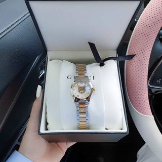 ĐỒNG HỒ NỮ CAO CẤP GU CII MẶT MÈO XINH XẮN DÂY THÉP 1