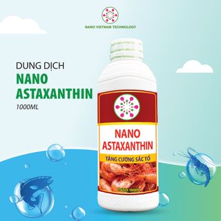 Dung dijch Nano Astaxanthin 100% nguyên chất tảo Haematococcus tăng cường đề kháng, sắc tố đổ cho tôm, cá hồi giá sỉ