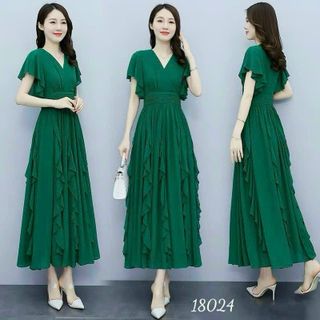 Đầm voan cao cấp, mềm mại, dự tiệc sang trong, thiết kế dáng chữ A giúp che khuyết điểm -HN34
