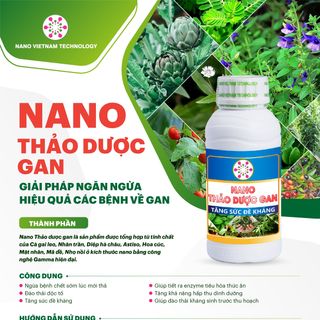 Dung dịch Nano Thảo Dược Gan Giải pháp ngăn ngừa các vấn đề về gan cho tôm, cá, động vật thủy sinh