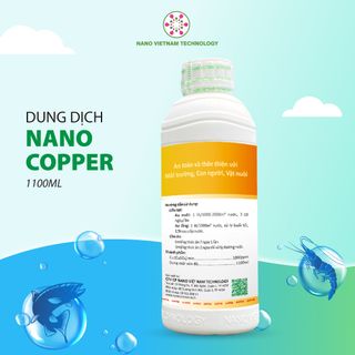 Dung dịch Nano Copper Hỗ trợ tiêu diệt vi khuẩn, nấm, tảo độc,...cho tôm, cá, động vật thủy sinh
