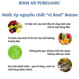 Nước Ép Táo Mix Dâu Mây Từ Trái Cây Thật Và Nước Suối Tinh Khiết Nhập Khẩu Phần Lan Không Chất Bảo Quản Độc Hại - 1 Lít