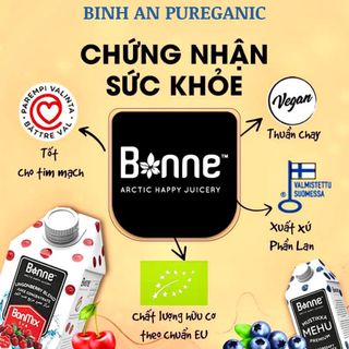 Nước Ép Táo Mix Dâu Mây Từ Trái Cây Thật Và Nước Suối Tinh Khiết Nhập Khẩu Phần Lan Không Chất Bảo Quản Độc Hại - 1 Lít