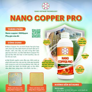 Dung dịch Nano Copper Pro hỗ trợ xử lý vi khuẩn, nấm, tảo độc, ký sinh trùng cho thủy sinh giá sỉ