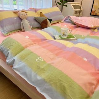 Đủ Bộ Chăn Ga 4 Món CÓ CHĂN BÔNG Dùng Khách Sạn, Homestay, Dịch Vụ Cho Thuê Nhà - KiMi Decor