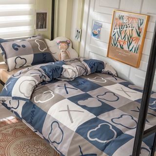 Đủ Bộ Chăn Ga 4 Món CÓ CHĂN BÔNG Dùng Khách Sạn, Homestay, Dịch Vụ Cho Thuê Nhà - KiMi Decor