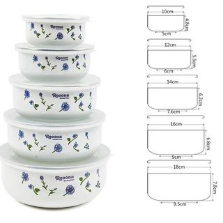 BỘ 5 THỐ SỨ CAO CẤP CÓ NẮP