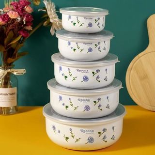 BỘ 5 THỐ SỨ CAO CẤP CÓ NẮP