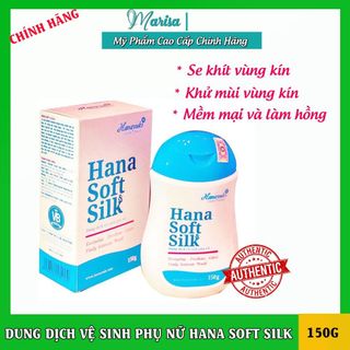 Dung dịch vệ sinh phụ nữ Hana Soft Silk 150g giúp làm hồng và se khít - cao cấp chính hãng - Marisa Beauty giá sỉ