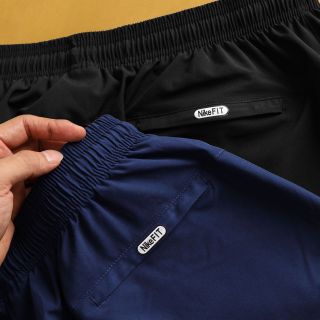 Short xi giãn runing dày dặn mịn mát, nhẹ tênh, trơn láng, co giãn 4 chiều, 3 túi khoá kéo, quần thể thao nam