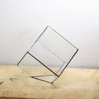 Mảnh kính bình đa giác kính, bình terrarium đa giác kèm keo dán giá sỉ