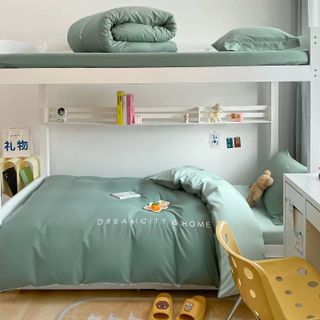 Bộ Chăn Ga Cotton Tici DREAM Cao Cấp CÓ CHĂN BÔNG CHẦN LIỀN CHỈ Mềm Mại Sử Dụng Cho Phòng Ngủ