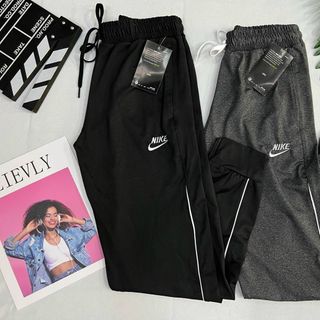 Jogger sọc né thun ống bo mới Phom chất chuẩn đẹp, quần thể thao nữ