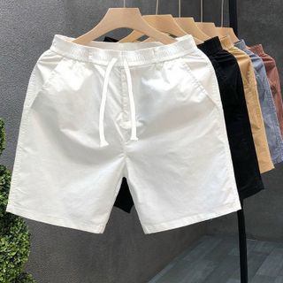 QUẦN SHORT NAM NỮ KAKI TRƠN DÂY RÚT - AUSA HOUSE