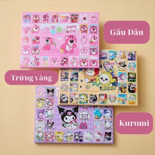 hộp quà bất ngờ 40 món Kuromi và Gấu Losto bí mật tặng kèm móc khoá cho bé