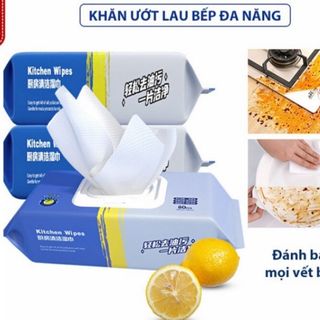 Khăn giấy ướt lau bếp đa năng 80 tờ