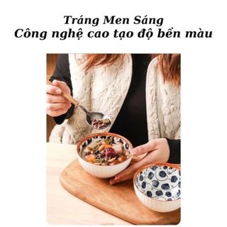 Bộ Bát Hoa Cổ Kèm Thìa Đũa (THÙNG 20B) đúng hoa
