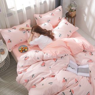 Bộ Ga Giường 4 Món CỎ VỎ CHĂN Cotton Korea Đủ Kích Thước Trải Nệm - KiMi Decor