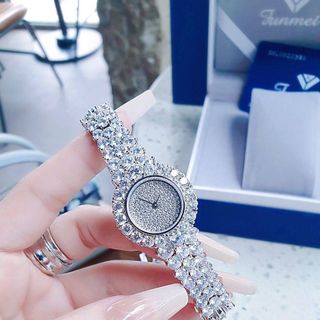 ĐỒNG HỒ NỮ CHÍNH HÃNG FUNMEI F00 FULL ĐÁ PHA LÊ ĐI KÈM TEM KÍCH HOẠT ĐIỆN TỬ BẢO HÀNH CHÍNH HÃNG 1