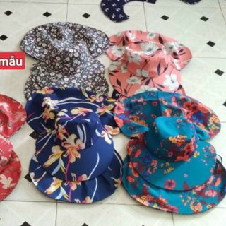 Mũ vành khẩu trang có họa tiết hai mặt CQ