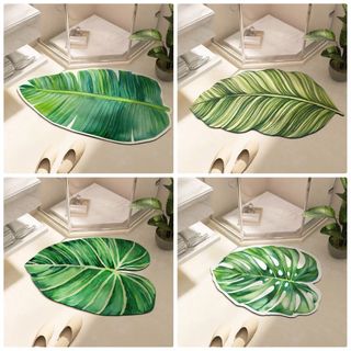 Thảm Lau Chân Silicon Siêu Thấm Hút, Khô Chân Nhanh, Chống Trơn Trượt Cho Phòng Tắm Nhà Bếp - KiMi Decor