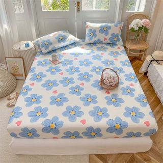 Set CHƯA GỒM CHĂN Cotton Poly Gồm 1 ga, 2 vỏ nằm Sang Xịn Mịn Dùng Cho Phòng Ngủ