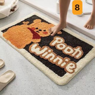 Thảm Chùi Chân Lông Cừu, Thảm Lau Chân Lông Mịn Dày Đế Cao Su Chống Trơn Trượt, Siêu Thấm Cao Cấp